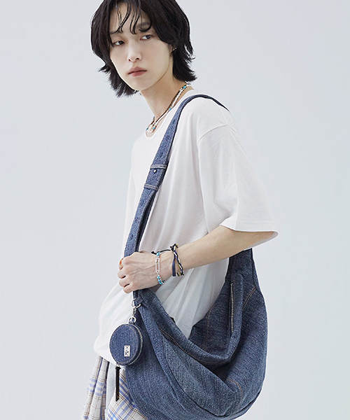 MONTA DENIM MESSENGER BAG