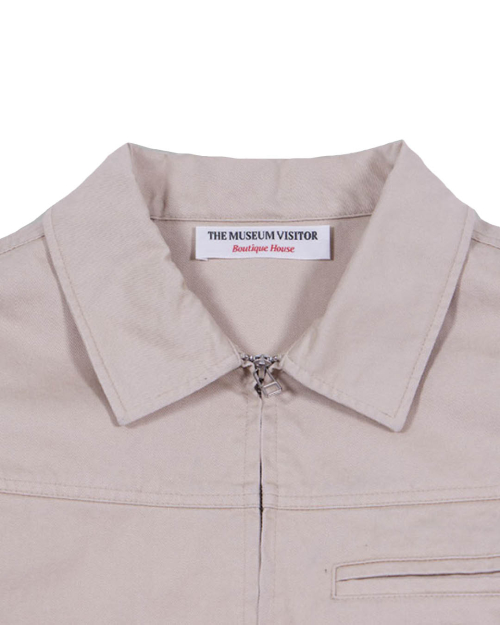 STUD BACK LOGO CARPENTER JACKET (BEIGE)