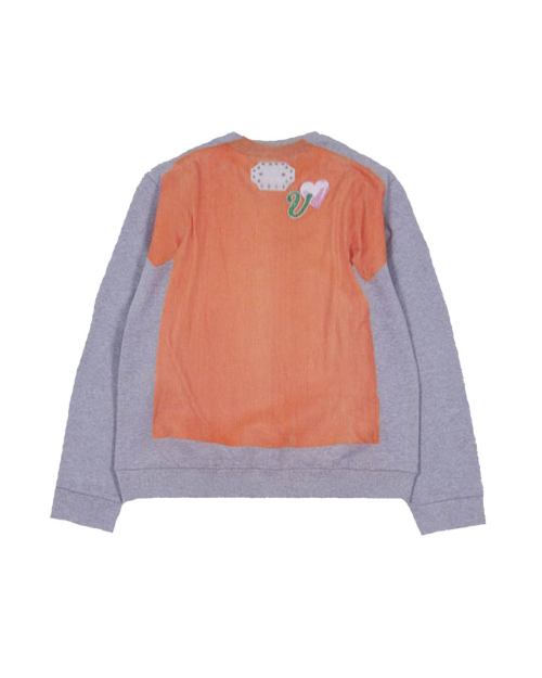 LETTERING T-SHIRTS PRINTED SWEATSHIRTS (GREY)