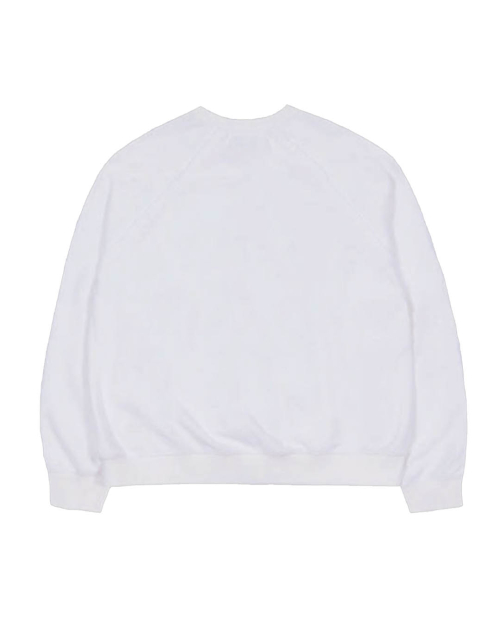 HEART PRINTED INSIDE-OUT SWEATSHIRTS (WHITE)