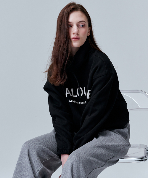 Укороченный анорак-свитшот 5302 (Black)