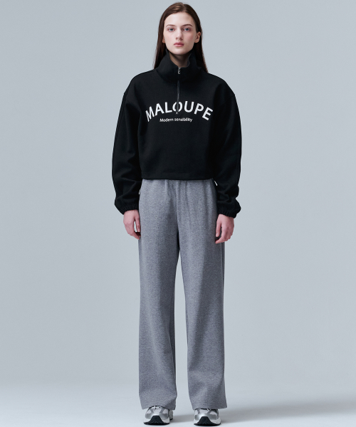 Укороченный анорак-свитшот 5302 (Black)