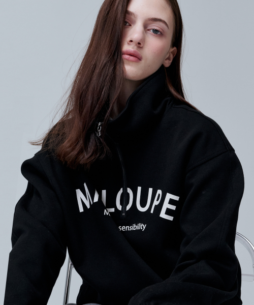Укороченный анорак-свитшот 5302 (Black)