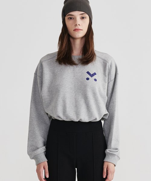 Укороченный свитшот 5303 Grey