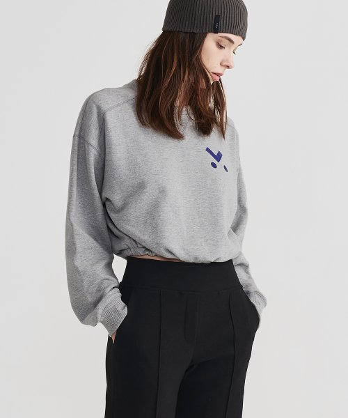 Укороченный свитшот 5303 Grey