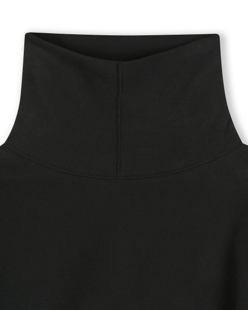 LONG SLEEVE TURTLE NECK T-SHIRTS BLACK