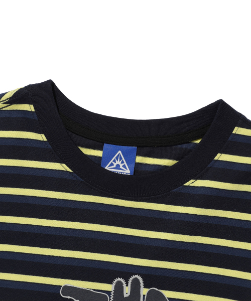 SCRIBBLE BTY STRIPE LS TEE_NAVY(IK2DFMM551A)
