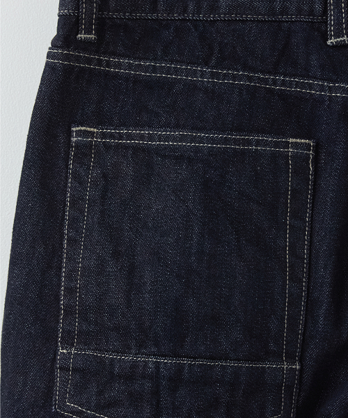 Drape Denim Pants One Washed