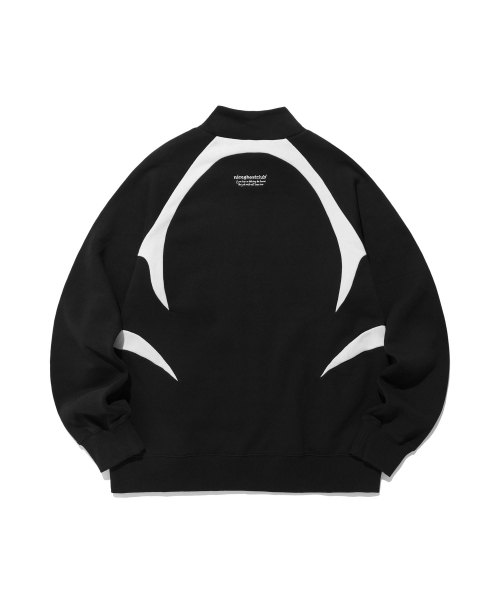 MUSINSA | NICE GHOST CLUB GK SWEAT JERSEY ZIP UP_BLACK