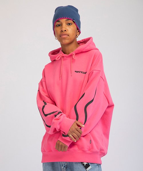 MUSINSA WKNDRS WAVY MAN HOODIE PINK