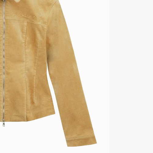 W-VELVET JACKET [BEIGE]