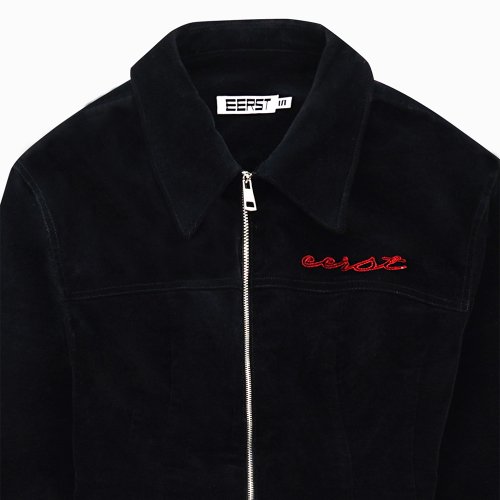 W-VELVET JACKET [BLACK]
