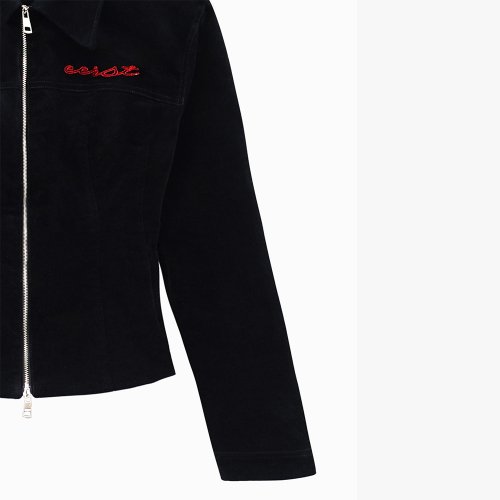 W-VELVET JACKET [BLACK]