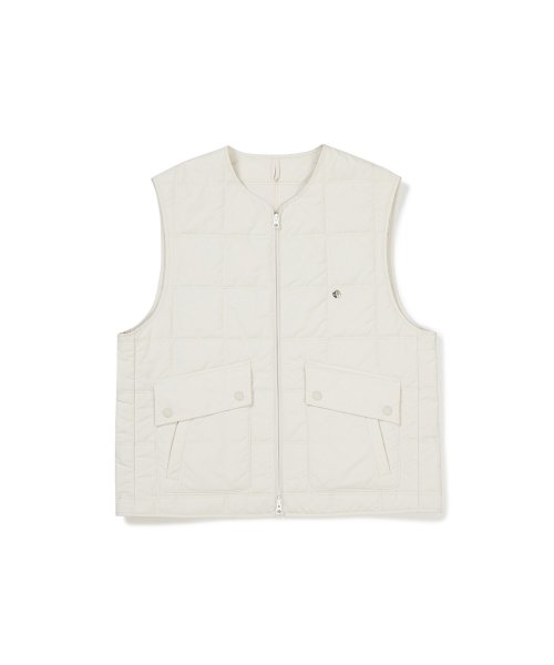 CROSS QUILTING VEST Ivory