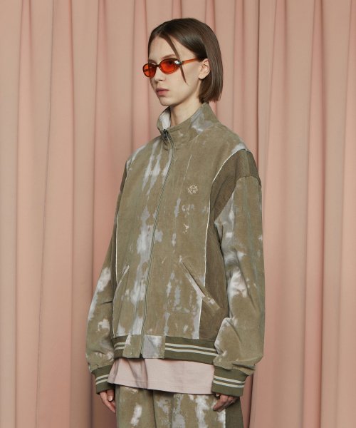 Вельветовый блузон из велюра / Khaki