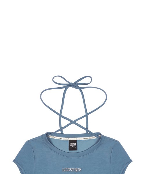 CH BUTTON LAYERED TEE(BLUE)
