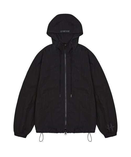 CH CURVED WINDBREAKER(BLACK)