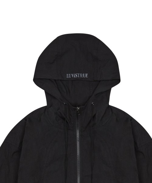 CH CURVED WINDBREAKER(BLACK)
