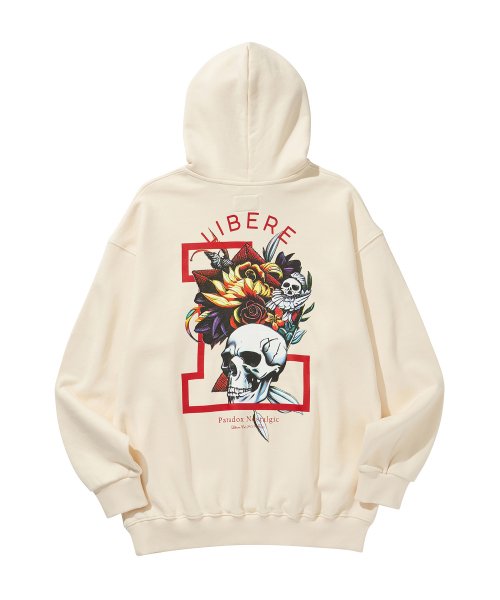 FLOWER HOODIE / IVORY