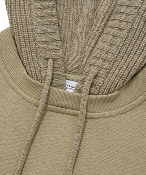 Оверсайз худи-свитшот из трикотажа Beige
