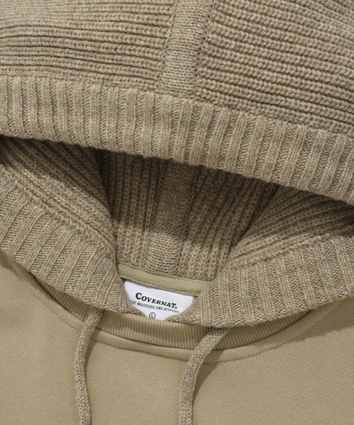 Оверсайз худи-свитшот из трикотажа Beige