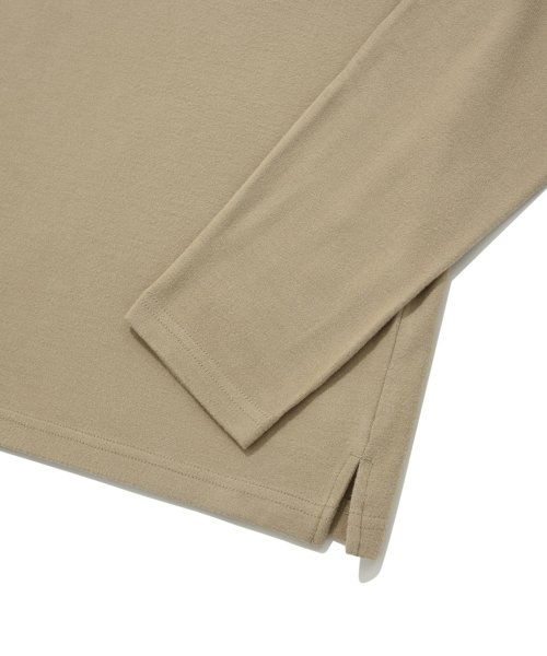 Базовый лонгслив с горлом, Beige