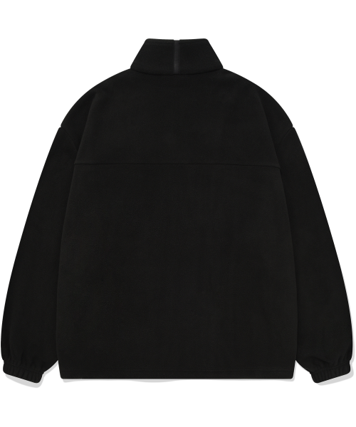 MUSINSA | COVERNAT Fleece zip-up jacket black