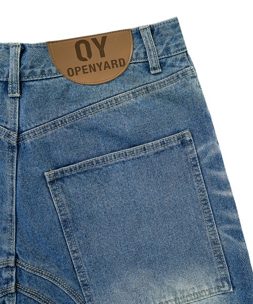 オーワイ(OY) C.B WAVE LINE WASHED ZIPPER JEANS-BLUE – UNDERSTUDY CLUB