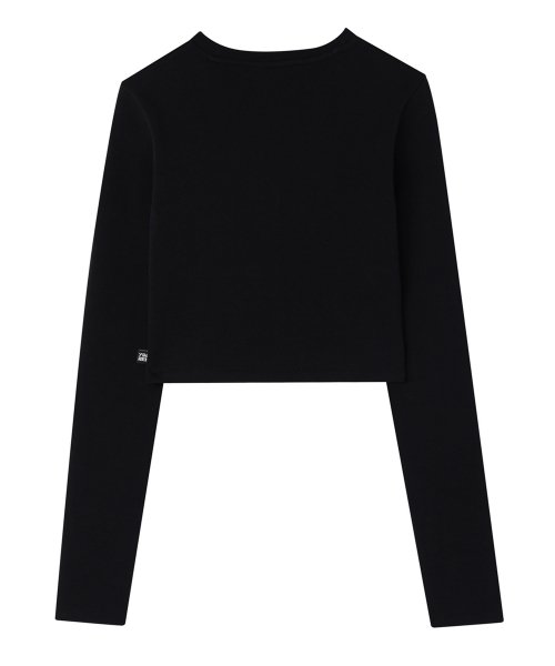YOUHEE LETTERING LONG SLEEVE BLACK