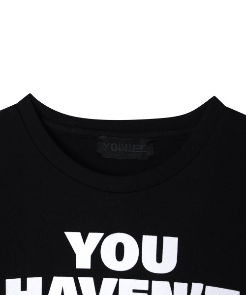 YOUHEE LETTERING LONG SLEEVE BLACK