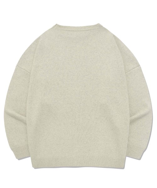 OLD LETTERING LOGO KNIT CREWNECK [IVORY]