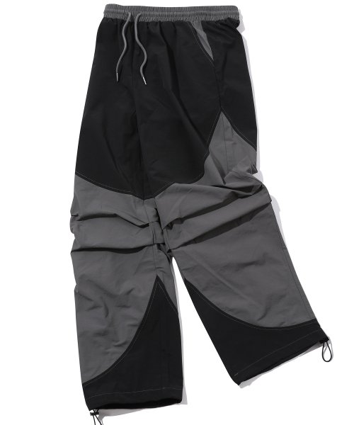 Нейлоновые брюки round cut dart Black