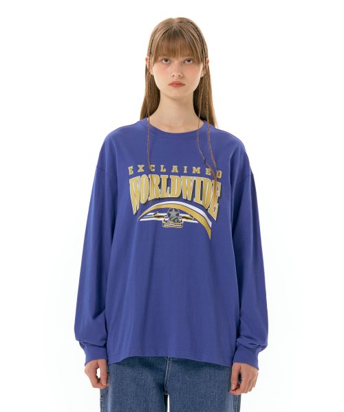 WORLDWIDE LS TEE BLUE (AM2DFUT550A)