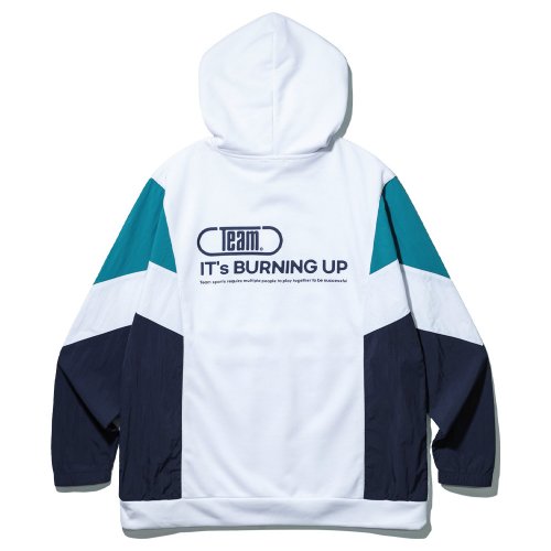 BURNING колорблок оверсайз худи DLX732 2 цвета