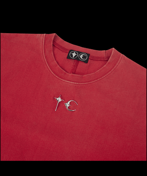 MUSINSA | THUG CLUB Back T slim - RED