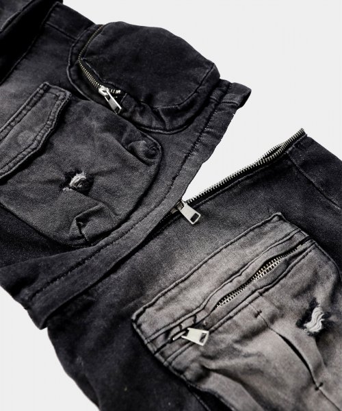 CONVERTIBLE CARGO PANT (DENIM) – Supervsn Studios