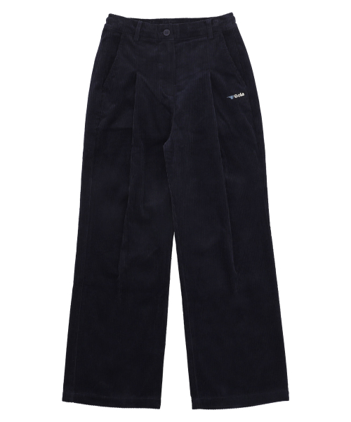 W CORDUROY WIDE PANTS [3 COLOR]