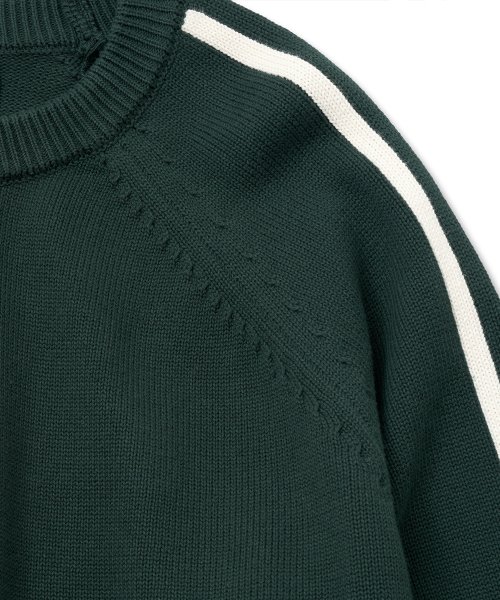 Хлопковый трикотажный джемпер Track [Green]