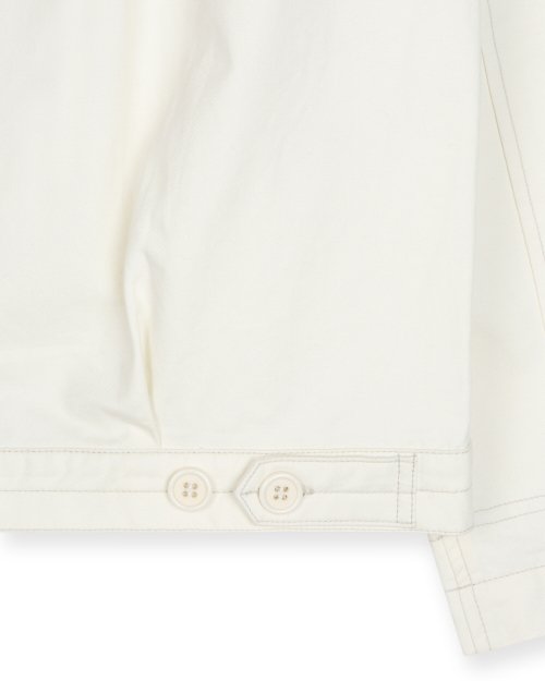 MILITARY BIG POCKET COTTON JACKET CREAM