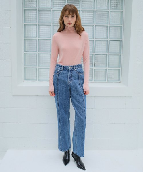 WOOL BLENDED TURTLENECK / 5COLORS