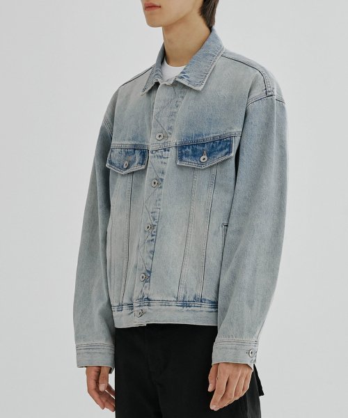 5005 DIAGONAL DENIM JACKET [LIGHT BLUE]