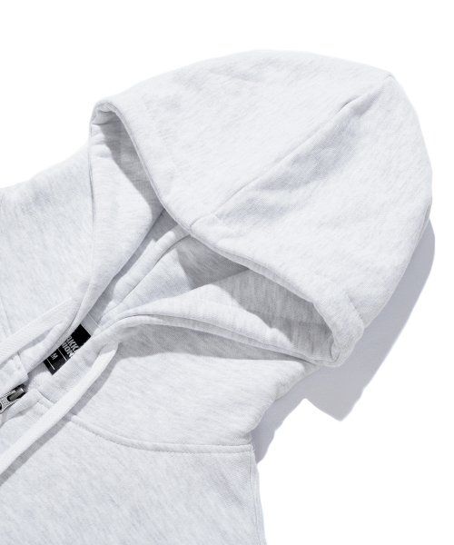 Худи Mischief на двусторонней молнии White Melange