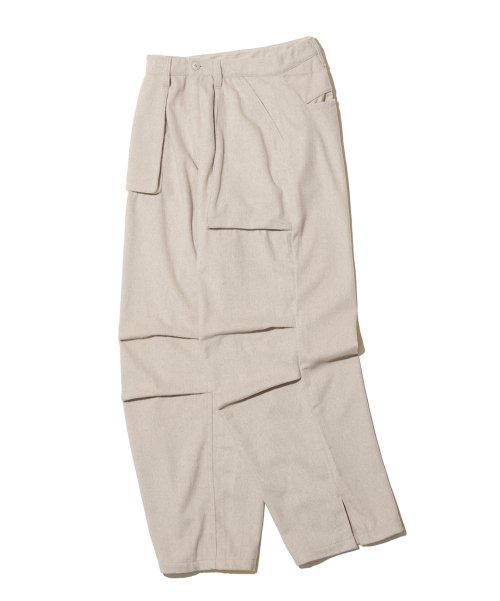 WOOL PARACHUTE PANTS / OATMEAL