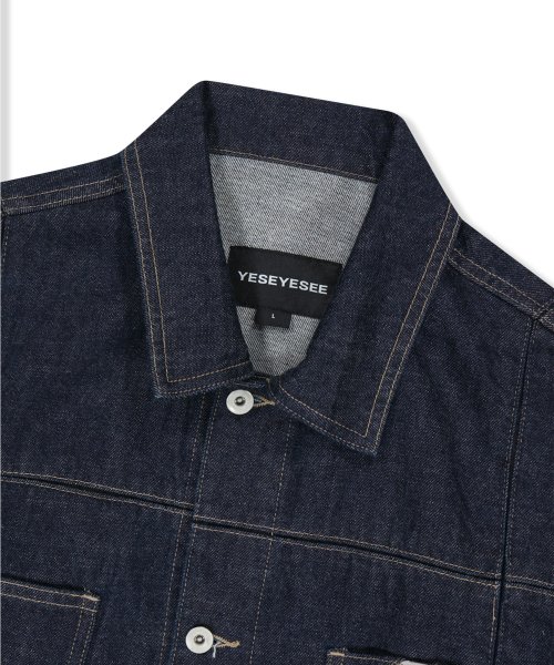 Paneled Denim Jacket Indigo