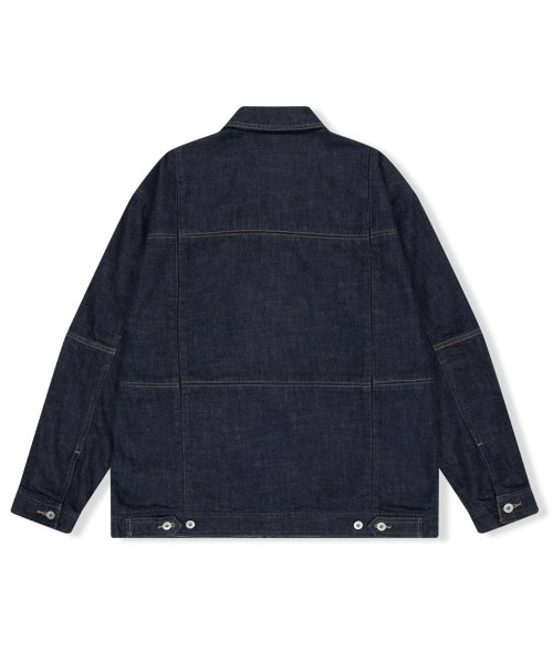Paneled Denim Jacket Indigo