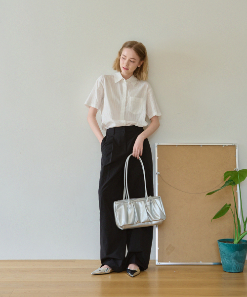 CROISSANT SHOULDER BAG [SILVER]