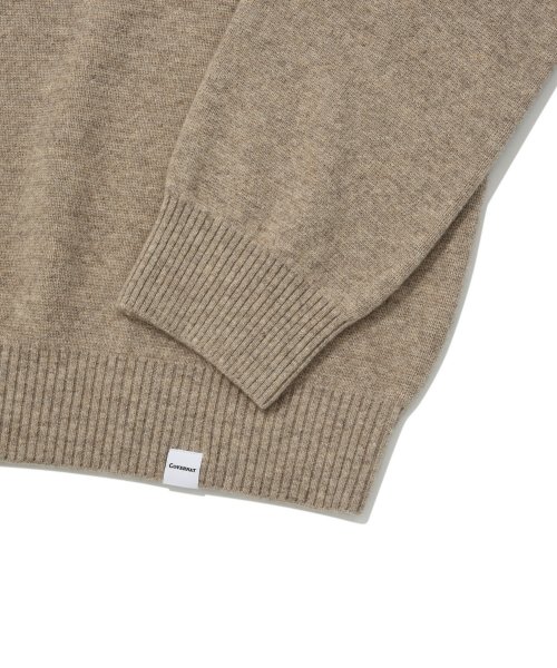 Кардиган из шерсти ягненка с воротником Beige