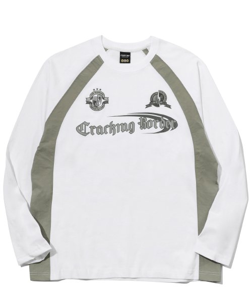 Лонгслив реглан Cracking, White