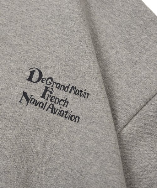 V.HEAVY HOOD SWEAT DE_MELANGE GRAY