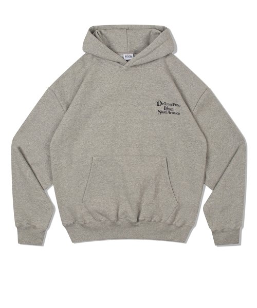 V.HEAVY HOOD SWEAT DE_MELANGE GRAY